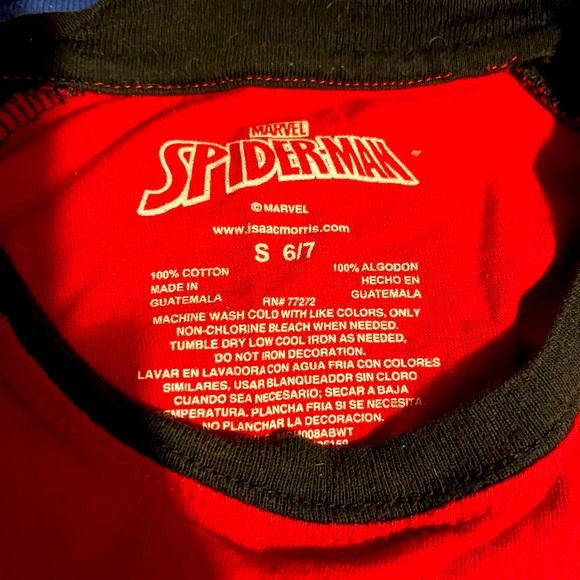Boys Spider-Man T-shirt Size 6/7 - Picture 3 of 3